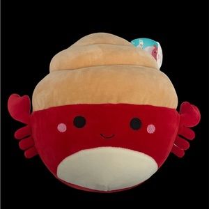 NWT Squishmallows 8in Indie The Hermit Crab